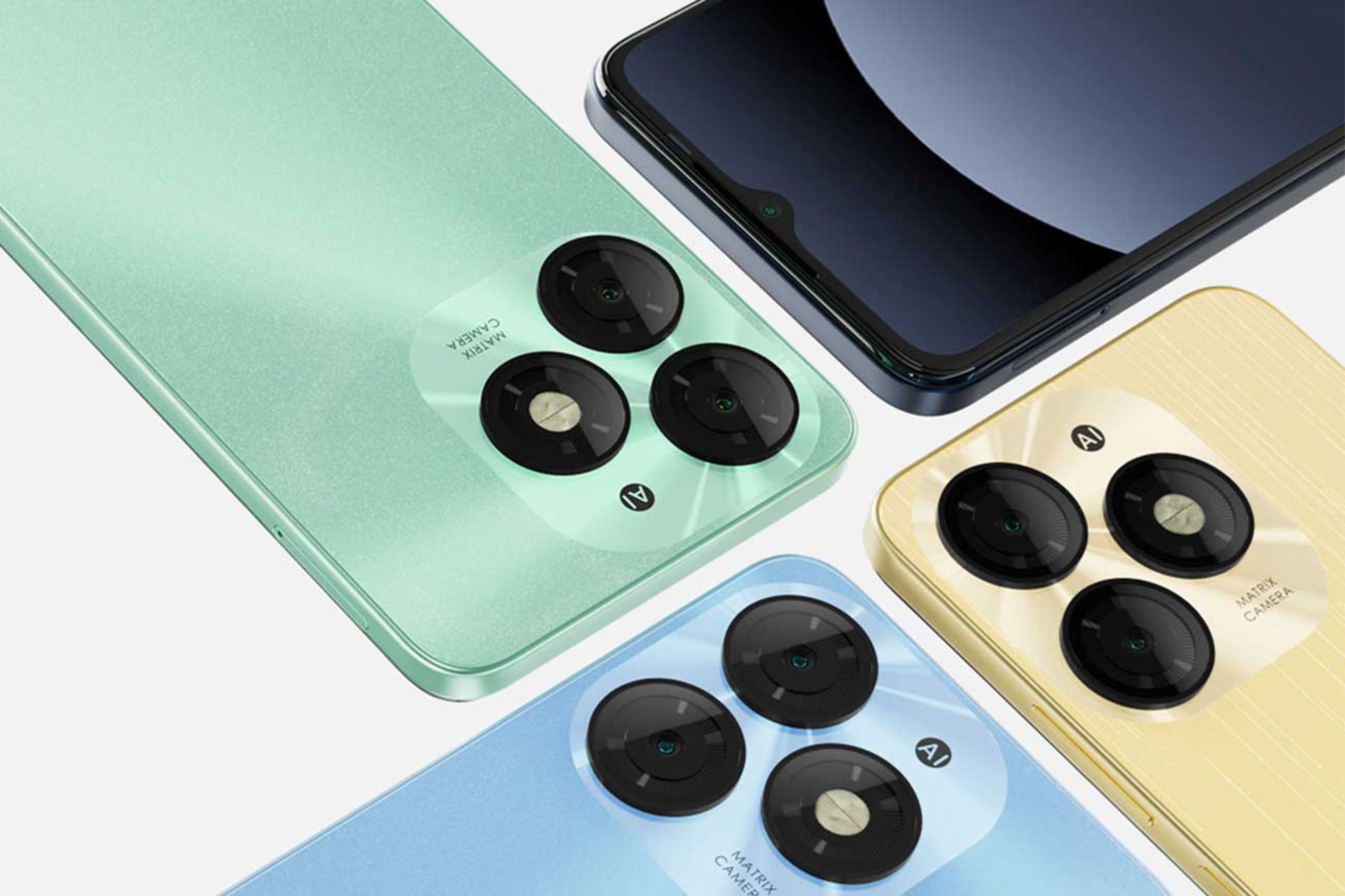 نمای پشتی گوشی ایتل A70