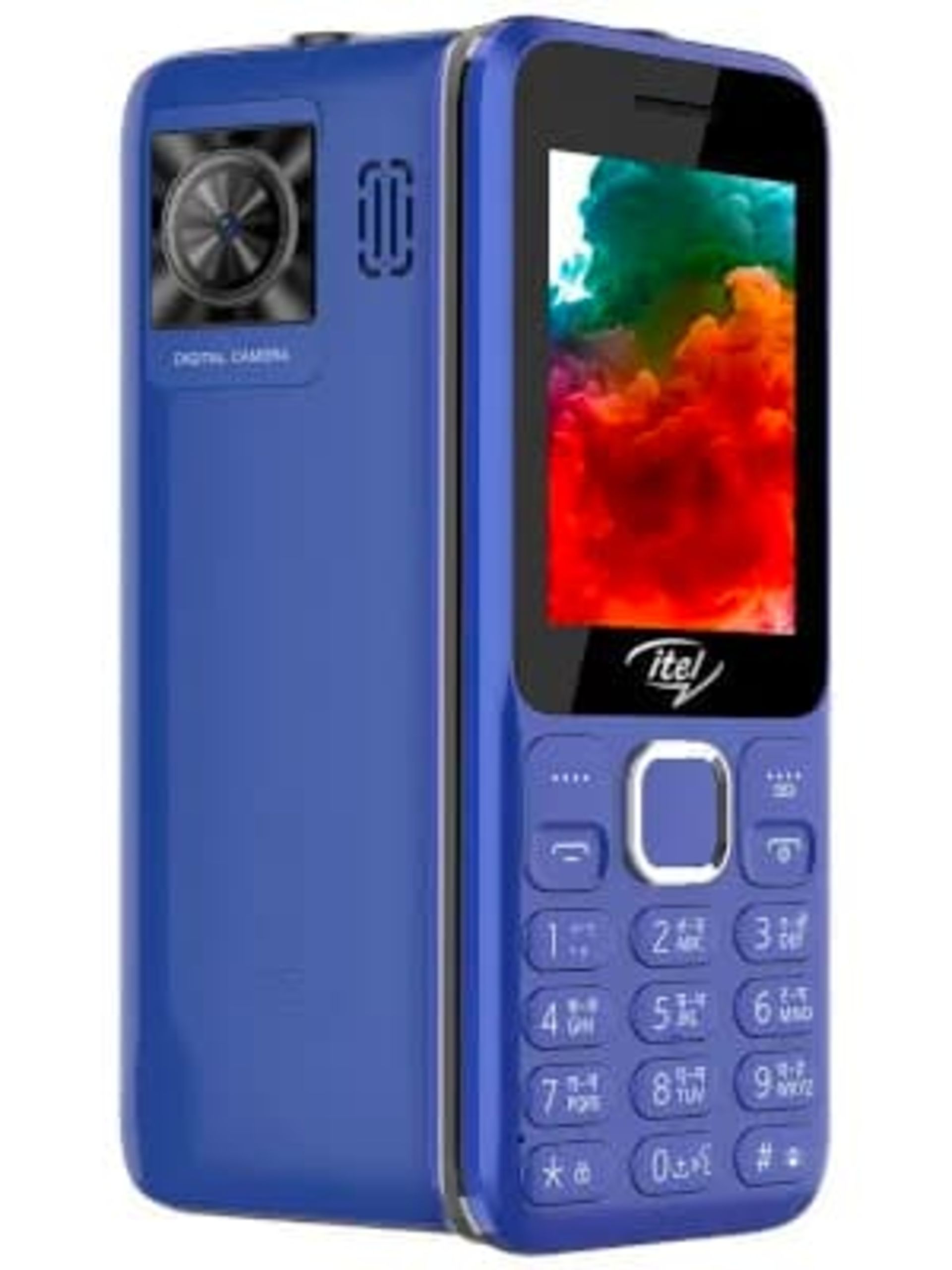 مدل بنفش گوشی Itel Power 450 نمای پشت و جلو