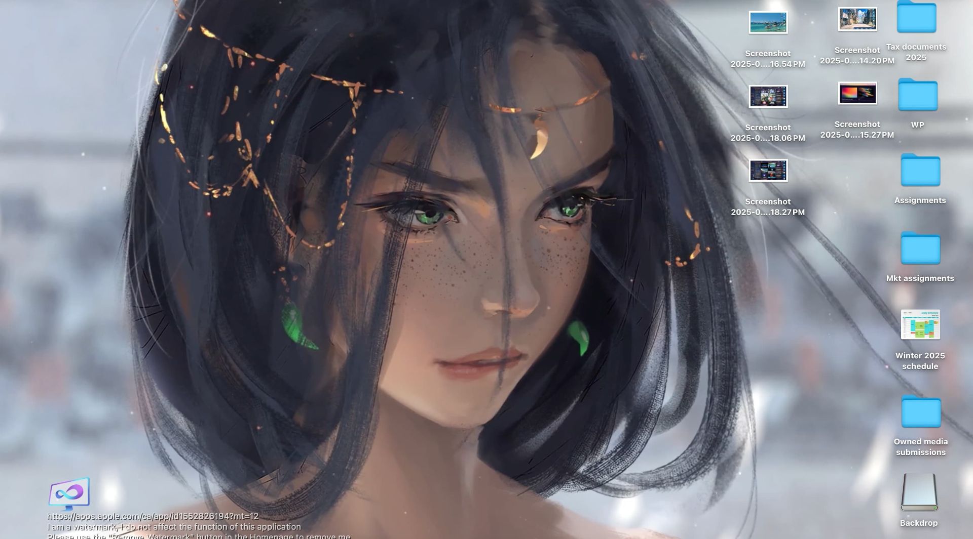 اسکرین شات از اپلیکیشن iWallpaper برای مک او اس
