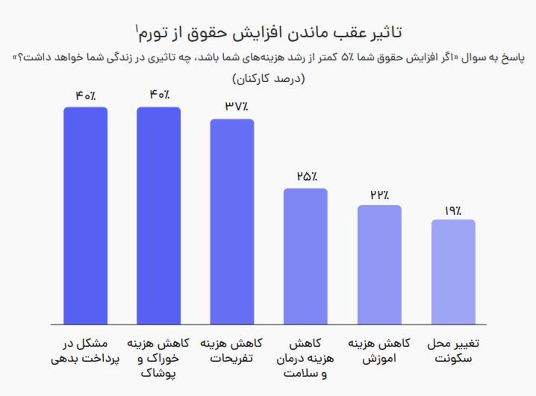 نمودار گزارش حقوق و دستمزد جاب‌ویژن