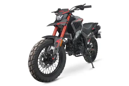 موتور سیکلت جهان رو هاسکی Jahanro Husky 225 نمای جلو و جانبی