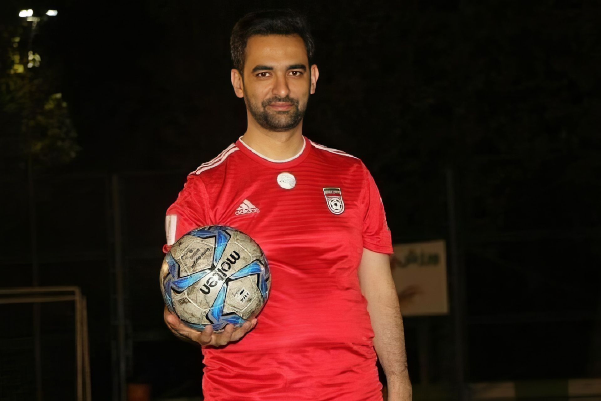 آذری جهرمی در لباس تیم ملی فوتبال