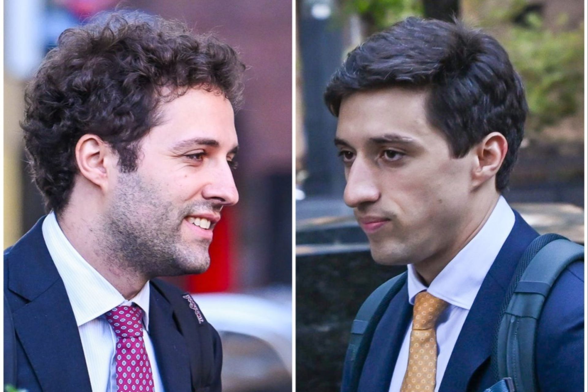 دو پسر جوان در لباس رسمی