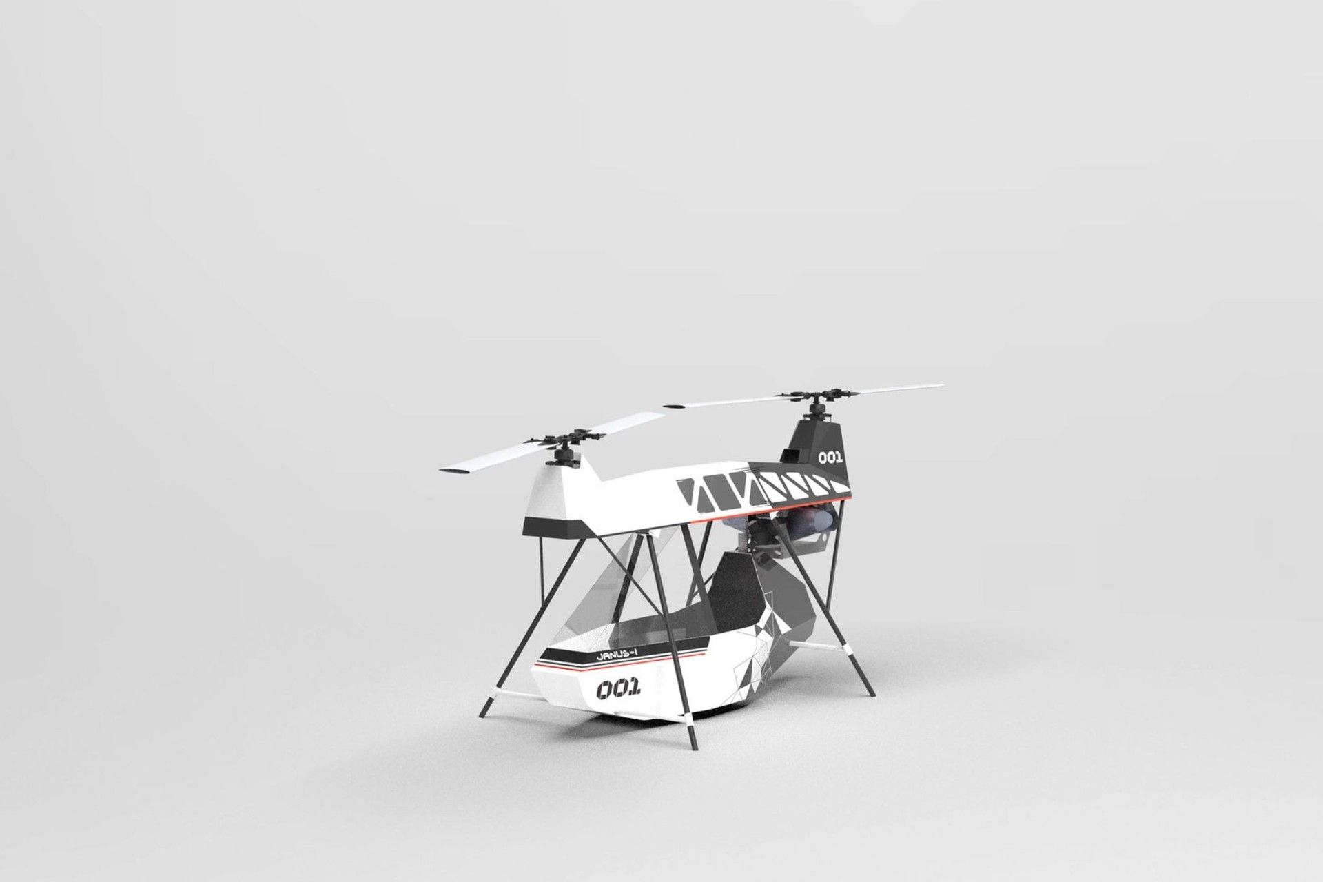 هلیپکوپتر ایکس کنترل نمای جلو