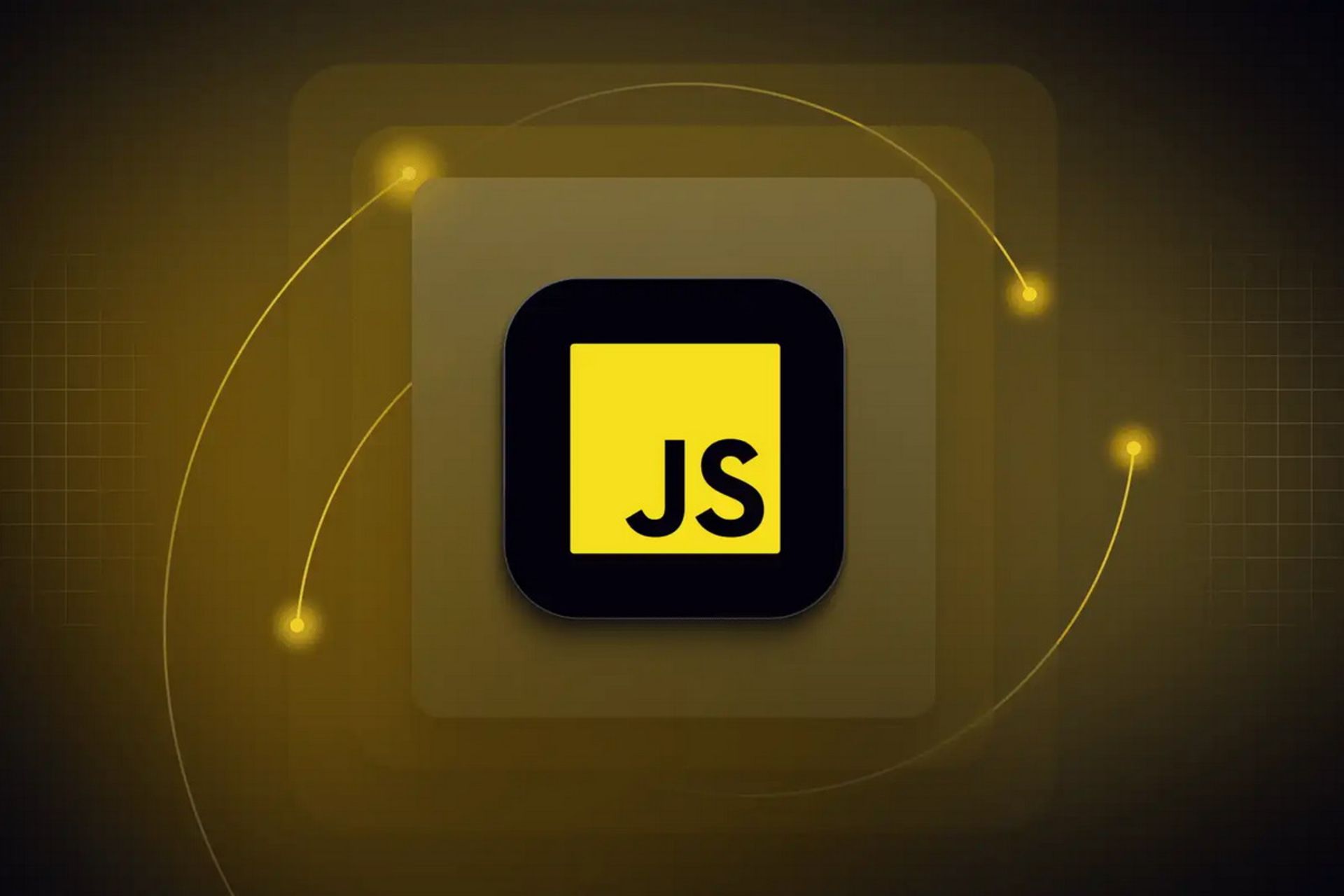 لوگو جاوا اسکریپت در پس زمینه بژ