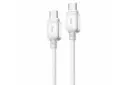 کابل شارژ USB جی بی کیو Type-C به Type-C مدل A976481 با طول 1 متر رنگ سفید
