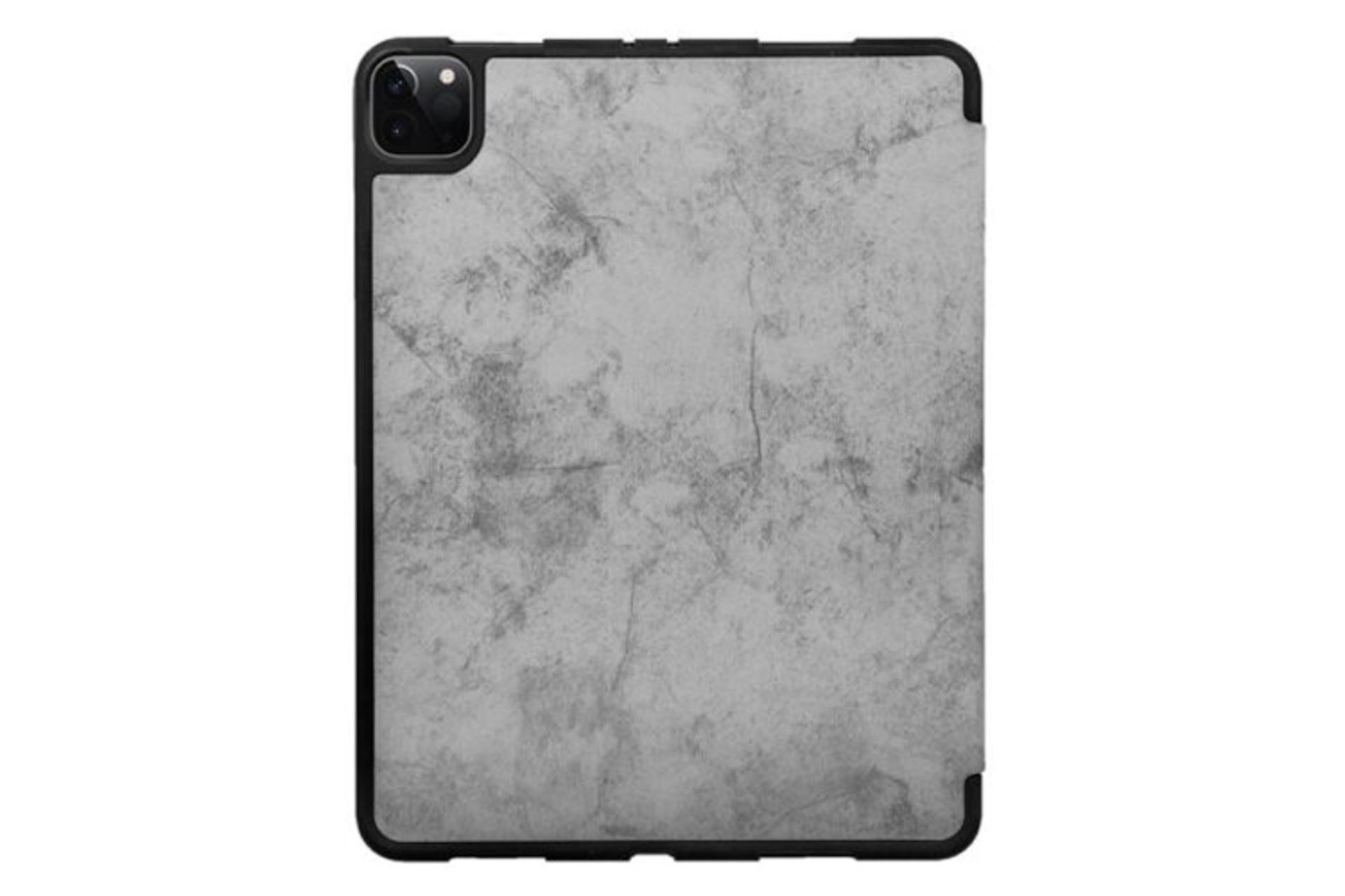 قاب تبلت کیف کلاسوری جی سی پال مدل DuraPro Protective Folio مناسب اپل iPad Pro 12.9 2020 / 2018 رنگ خاکستری