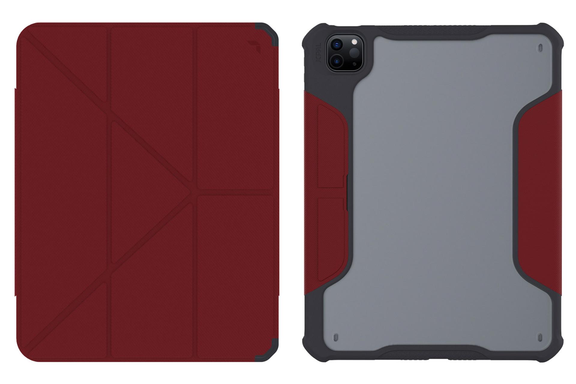 قاب تبلت جی سی پال مدل DuraPro XT Protective Case مناسب اپل iPad Pro 11 2022 / 2021 / 2020 رنگ قرمز