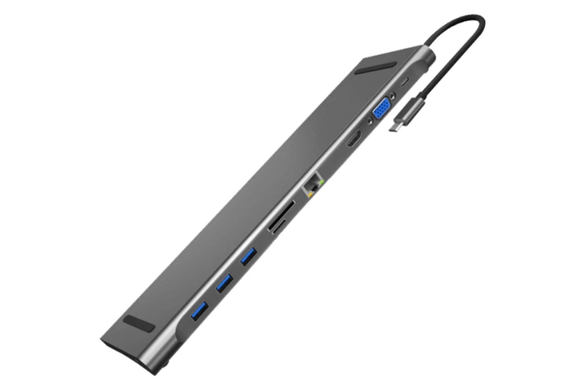 هاب USB هاب USB-C جی سی پال 10 پورت مدل JCP6204