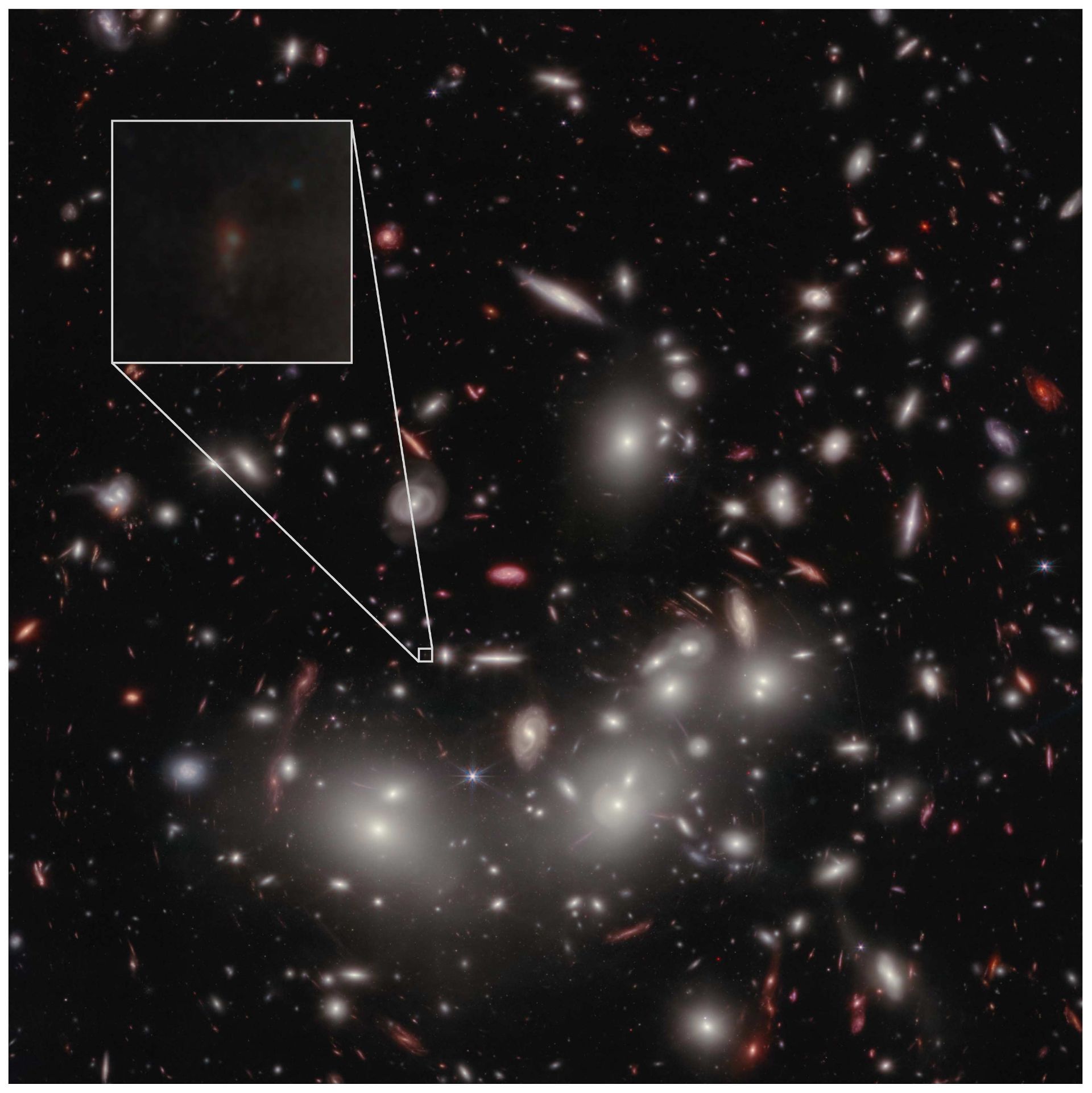 کم‌نورترین کهکشان دیده‌شده از نگاه تلسکوپ فضایی جیمز وب