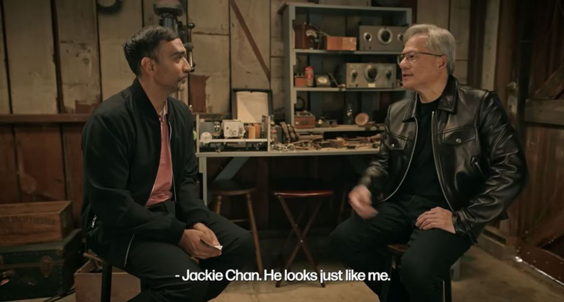 مصاحبه‌ی جن سون هوانگ در گاراژ اچ‌پی و سوال مجری درباره‌ی بازیگر احتمالی نقشش