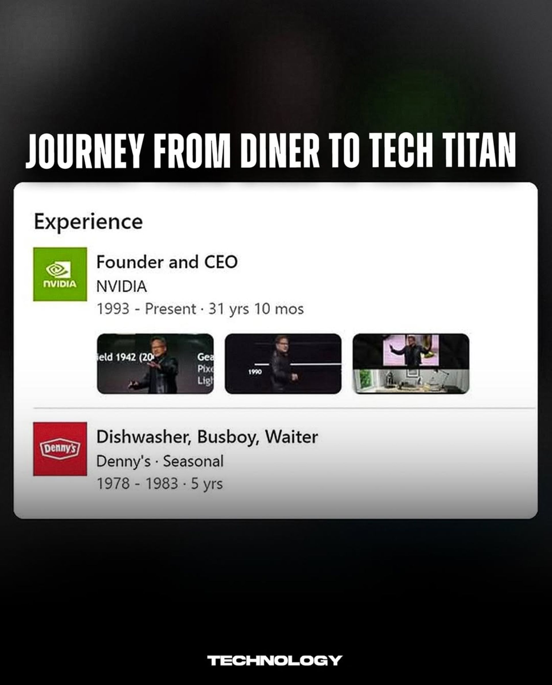 حساب رسمی جنسن هوانگ در لینکدین