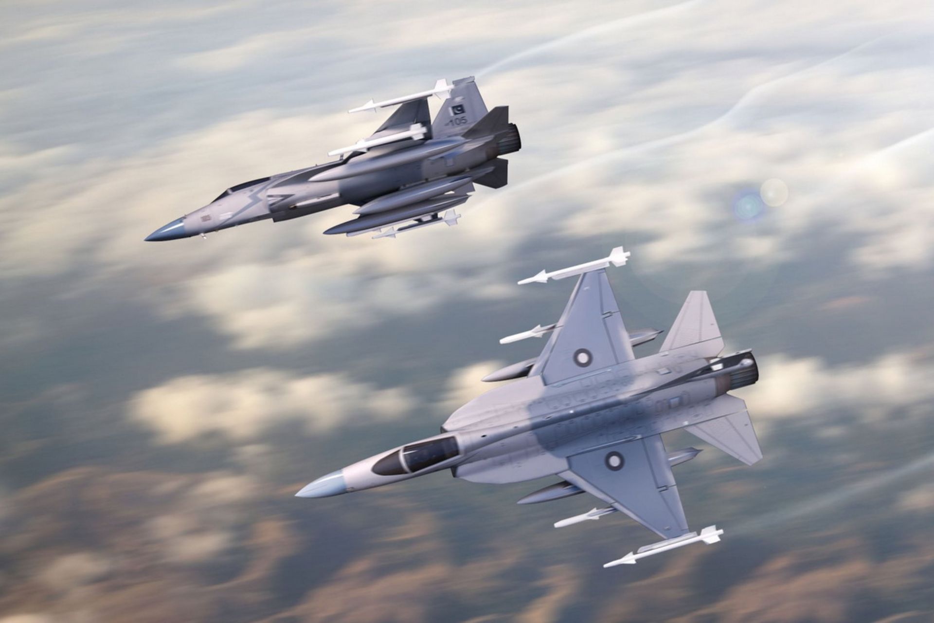 جنگنده JF-17 Thunder محصول مشترک هوا فضای پاکستان و شرکت چنگدو چین