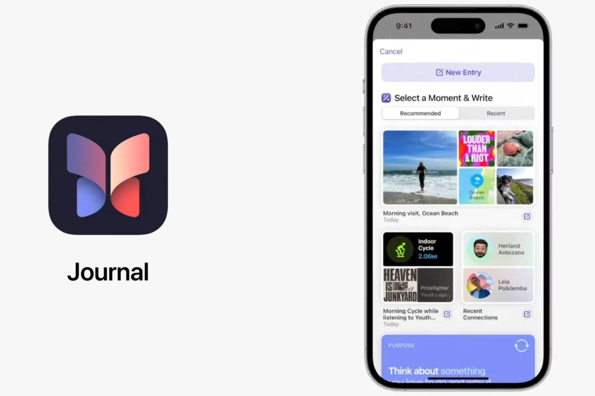 برنامه Journal اپل