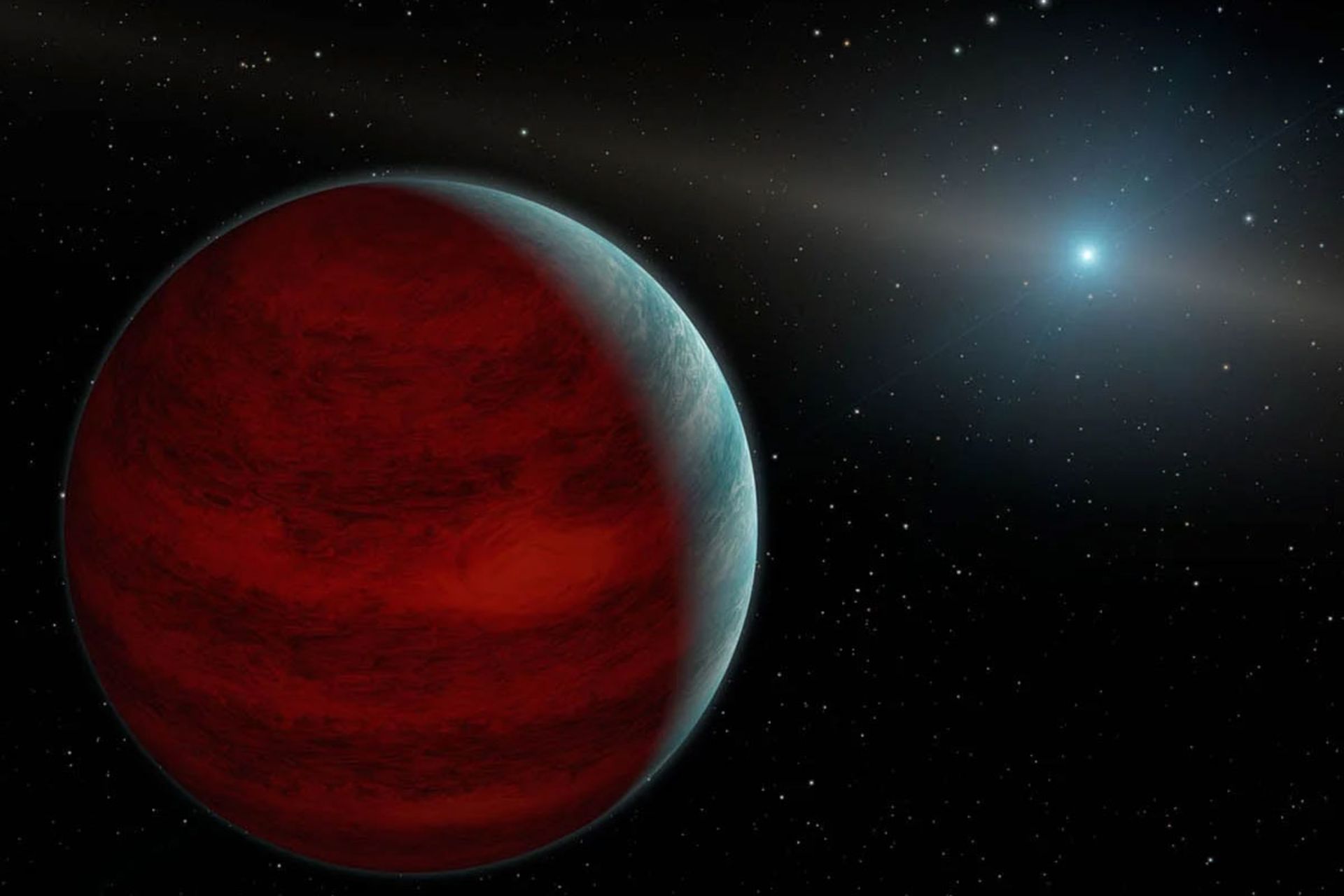 سیاره در ابعاد مشتری در اطراف کوتوله سفید