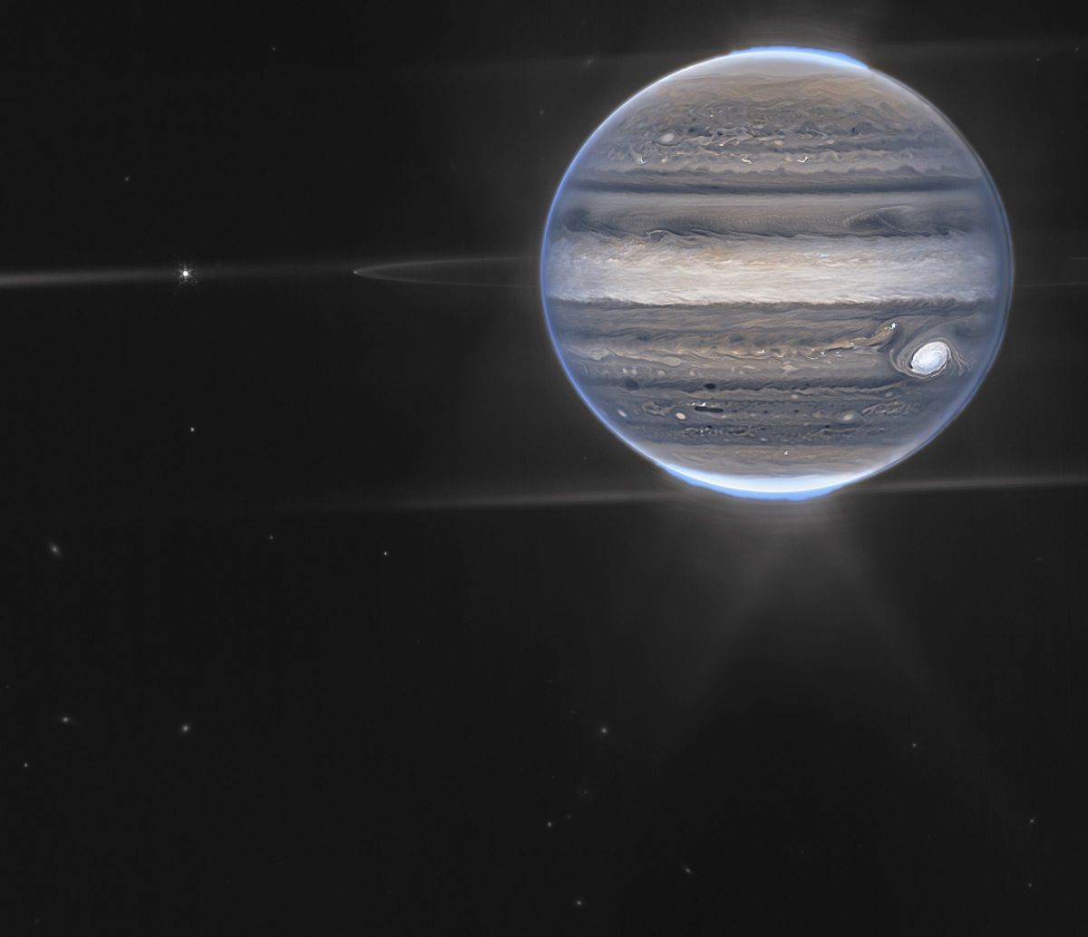 سیاره مشتری از نگاه تلسکوپ فضایی جیمز وب