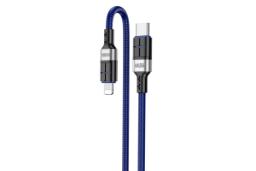 کابل شارژ USB کاکوسیگا Type-C به Lightning مدل KSC-696 با طول 1.2 متر