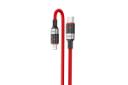 کابل شارژ USB کاکوسیگا Type-C به Lightning مدل KSC-696 با طول 1.2 متر رنگ قرمز