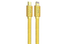کابل شارژ USB کاکوسیگا Type-C به Lightning مدل KSC-801 با طول 1.2 متر رنگ طلایی