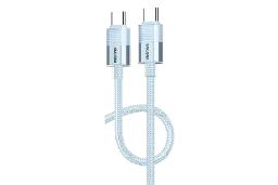 کانکتور و اتصال کابل شارژ USB کاکوسیگا Type-C به Type-C مدل KSC-985 با طول 1.2 متر