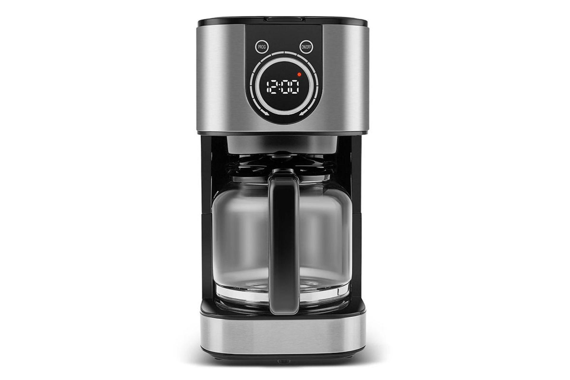 قهوه ساز کاراجا Karaca 2303 INOX XL رنگ نقره ای نمای جلو