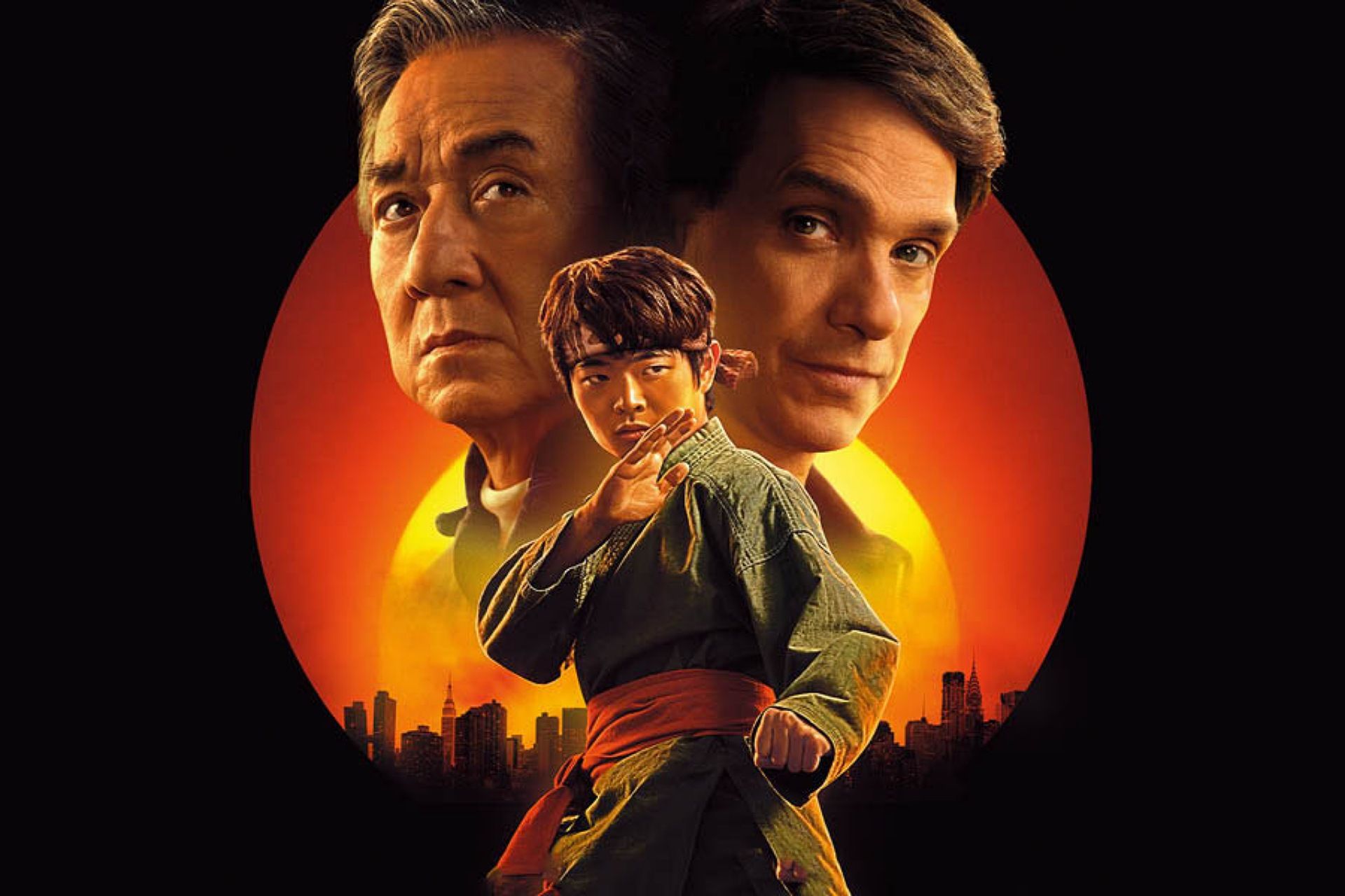 جکی چان در پوستر فیلم Karate Kid: Legends