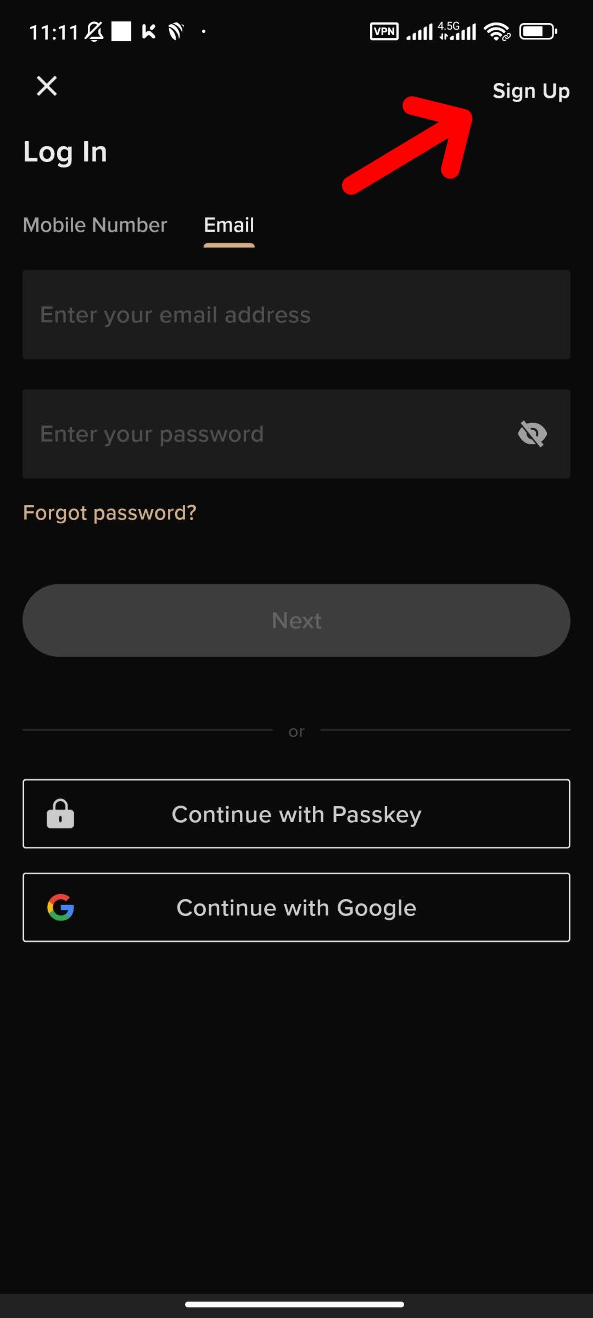 صفحه ورود KCEX