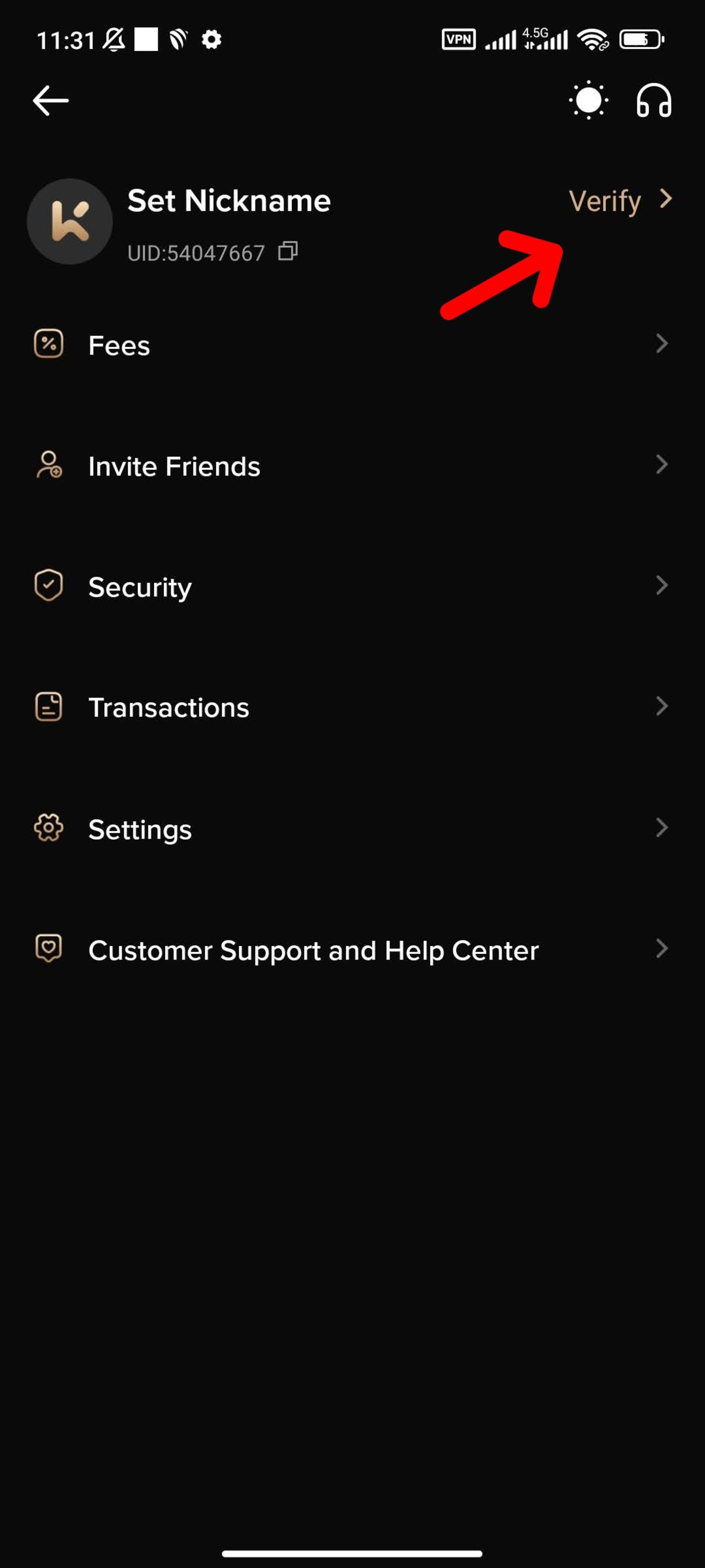 KYC در صرافی KCEX