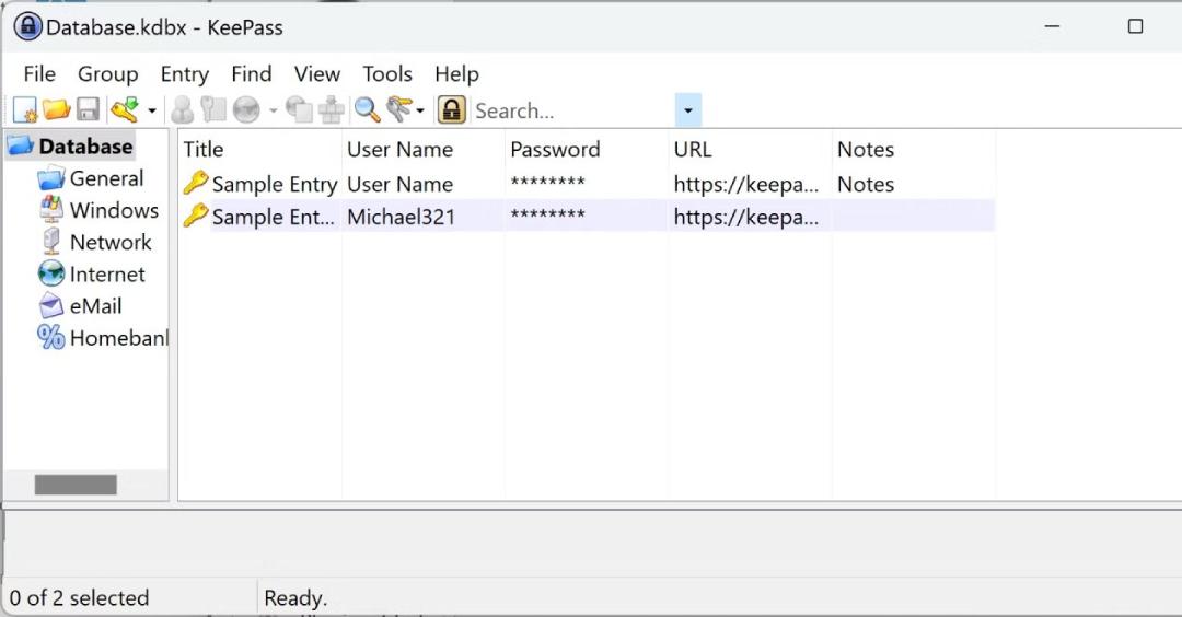 نرم افزار KeePass