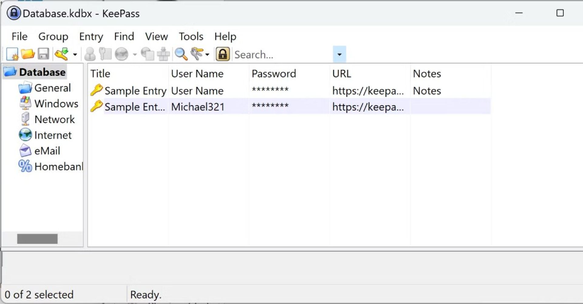 نرم افزار KeePass
