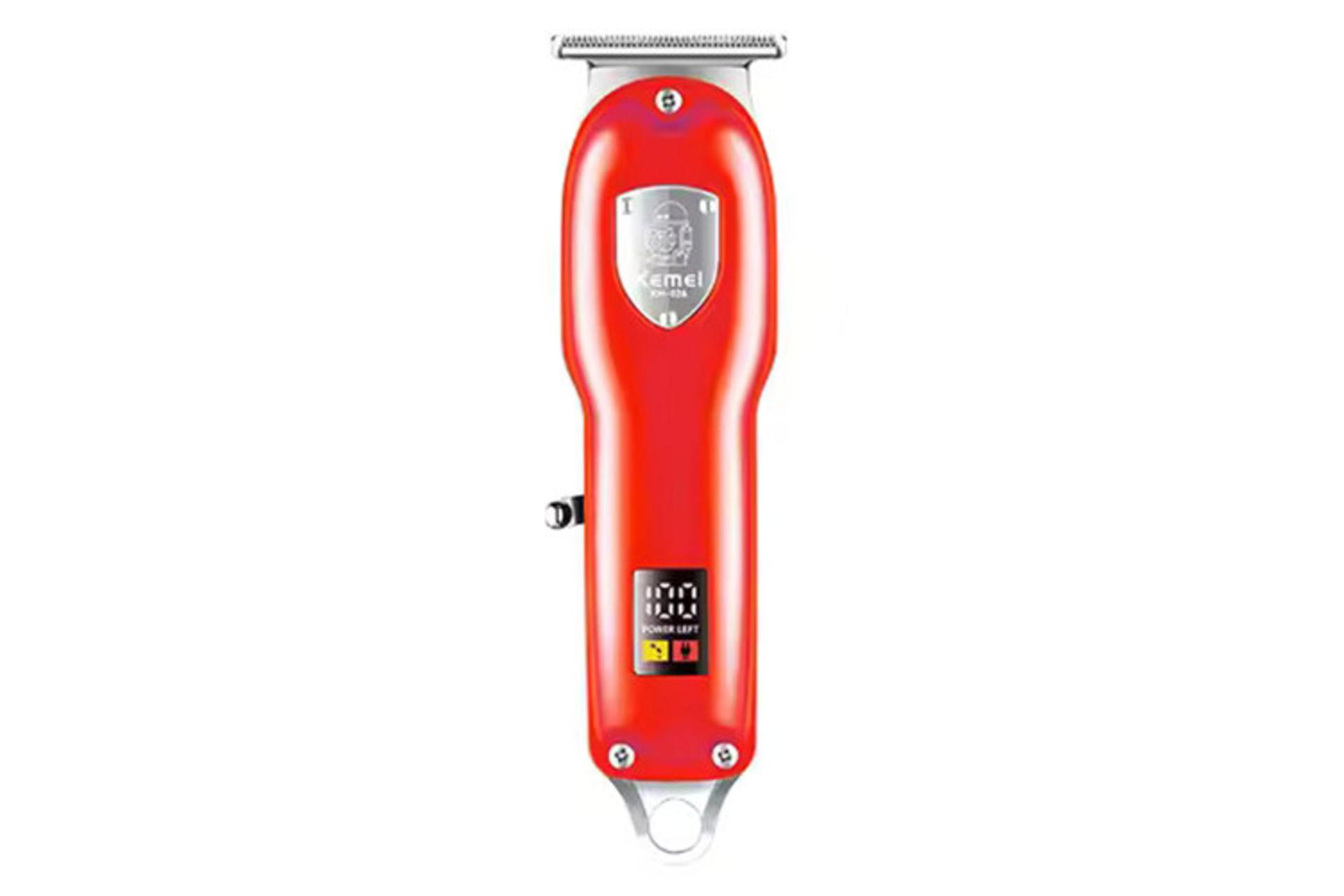 ماشین اصلاح و ریش تراش کیمی Kemei KM-026 رنگ قرمز