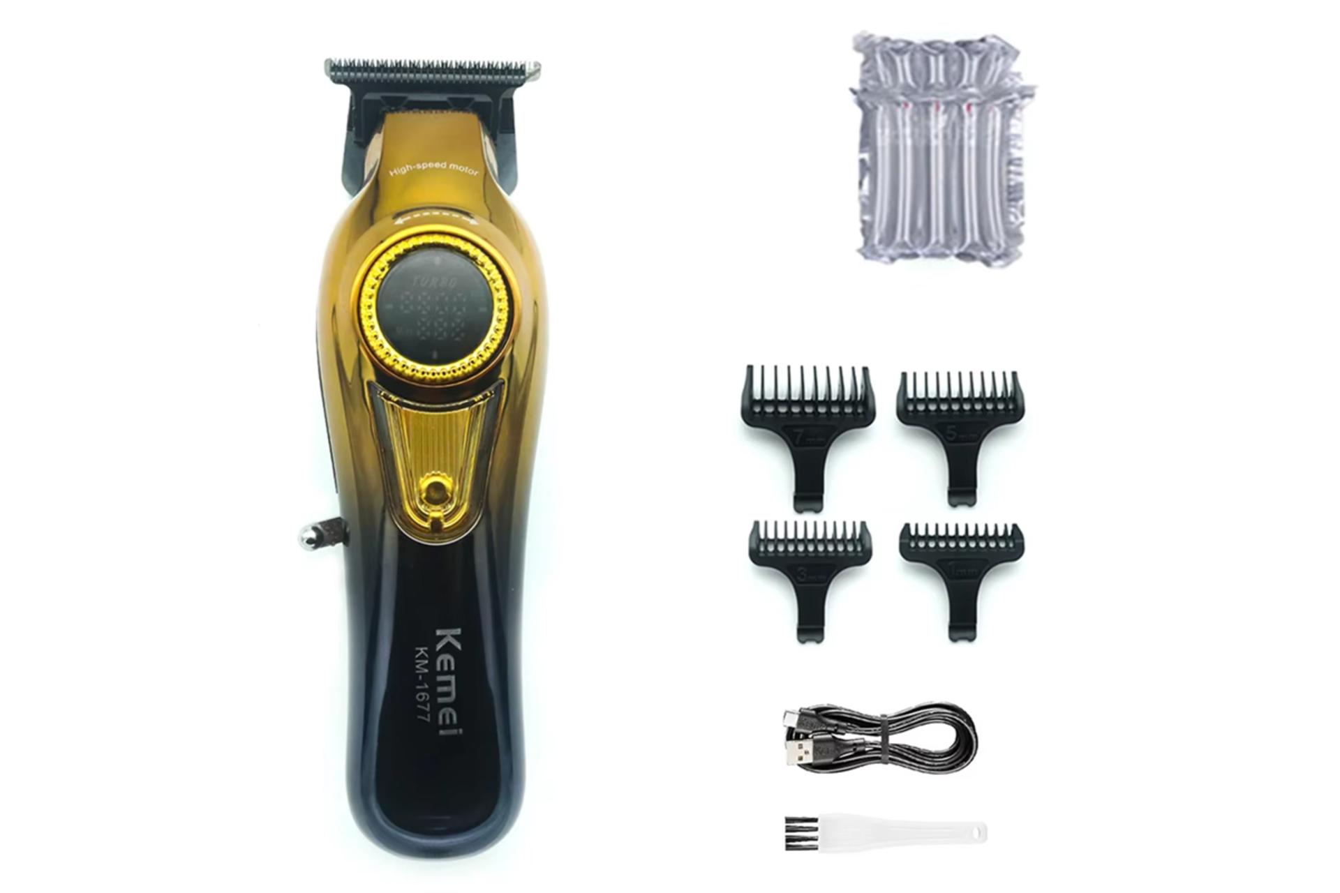 اقلام همراه ماشین اصلاح و ریش تراش کیمی KM-1677
