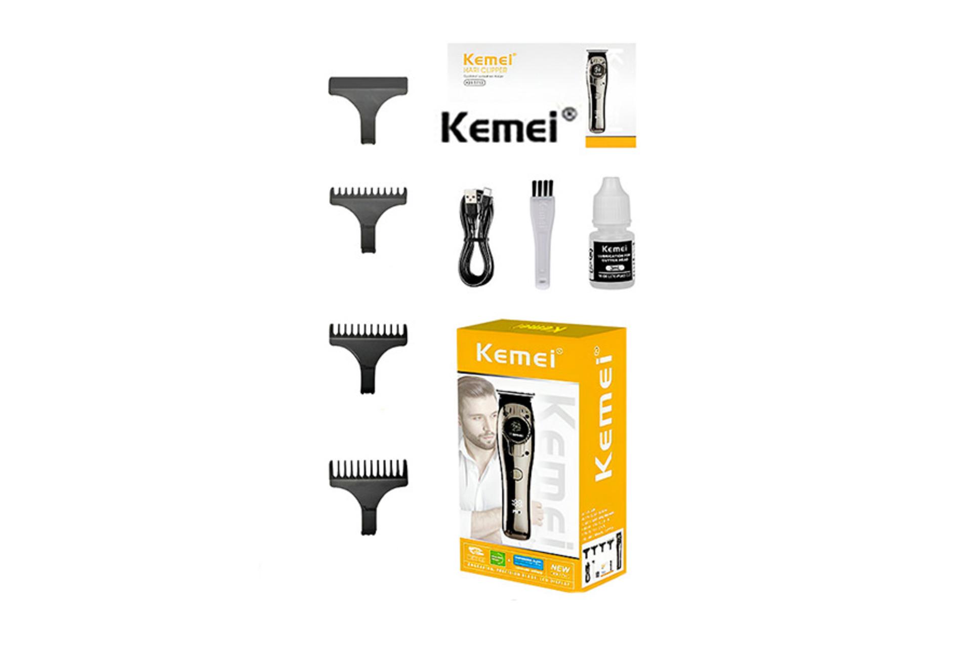 ماشین اصلاح کیمی Kemei KM-1710 لوازم همراه و بسته بندی