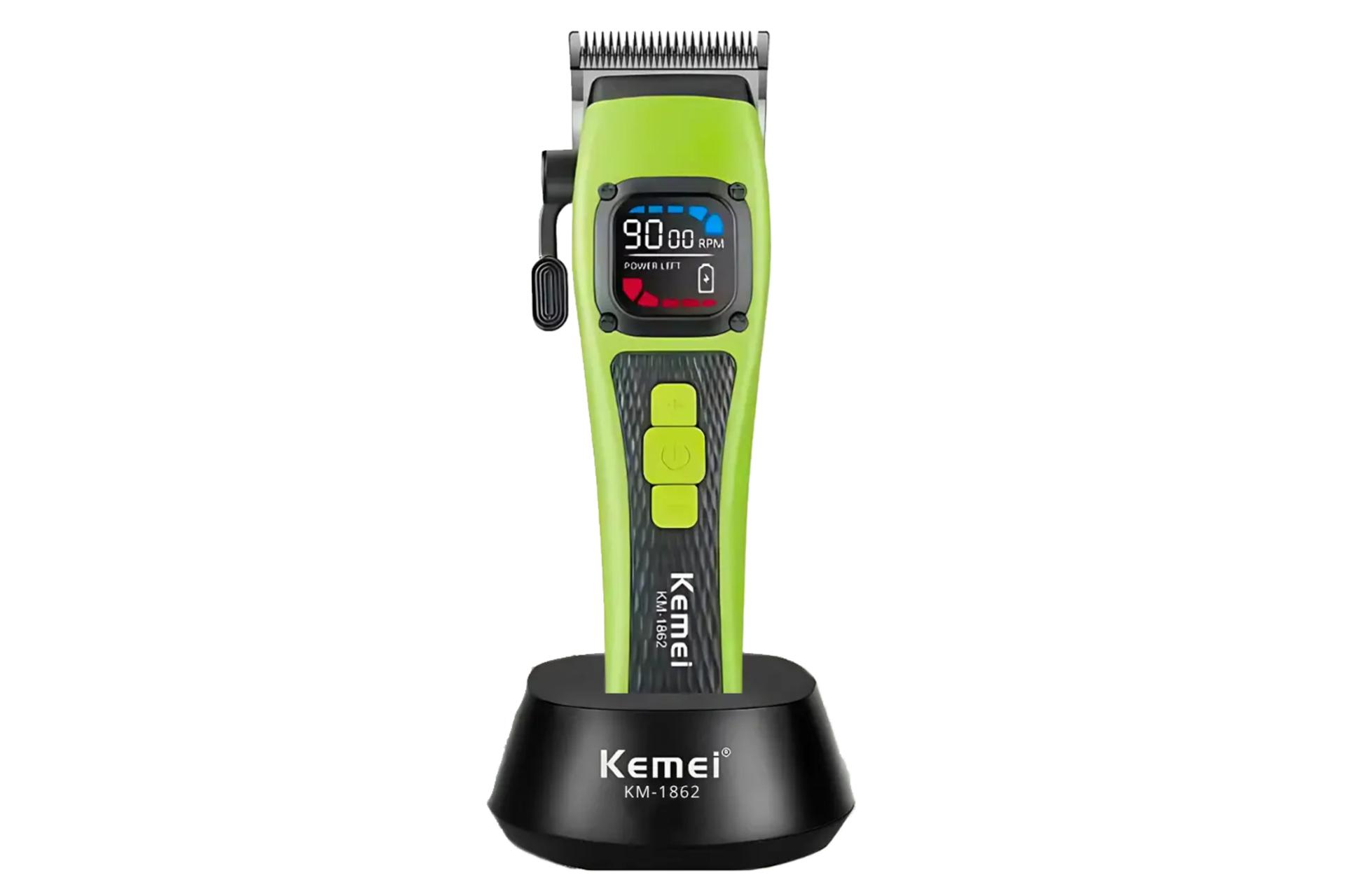 ماشین اصلاح و ریش تراش کیمی KM-1862 رنگ سبز