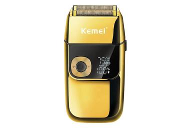 ماشین اصلاح و ریش تراش کیمی Kemei KM-2028 رنگ طلایی نمای جلو