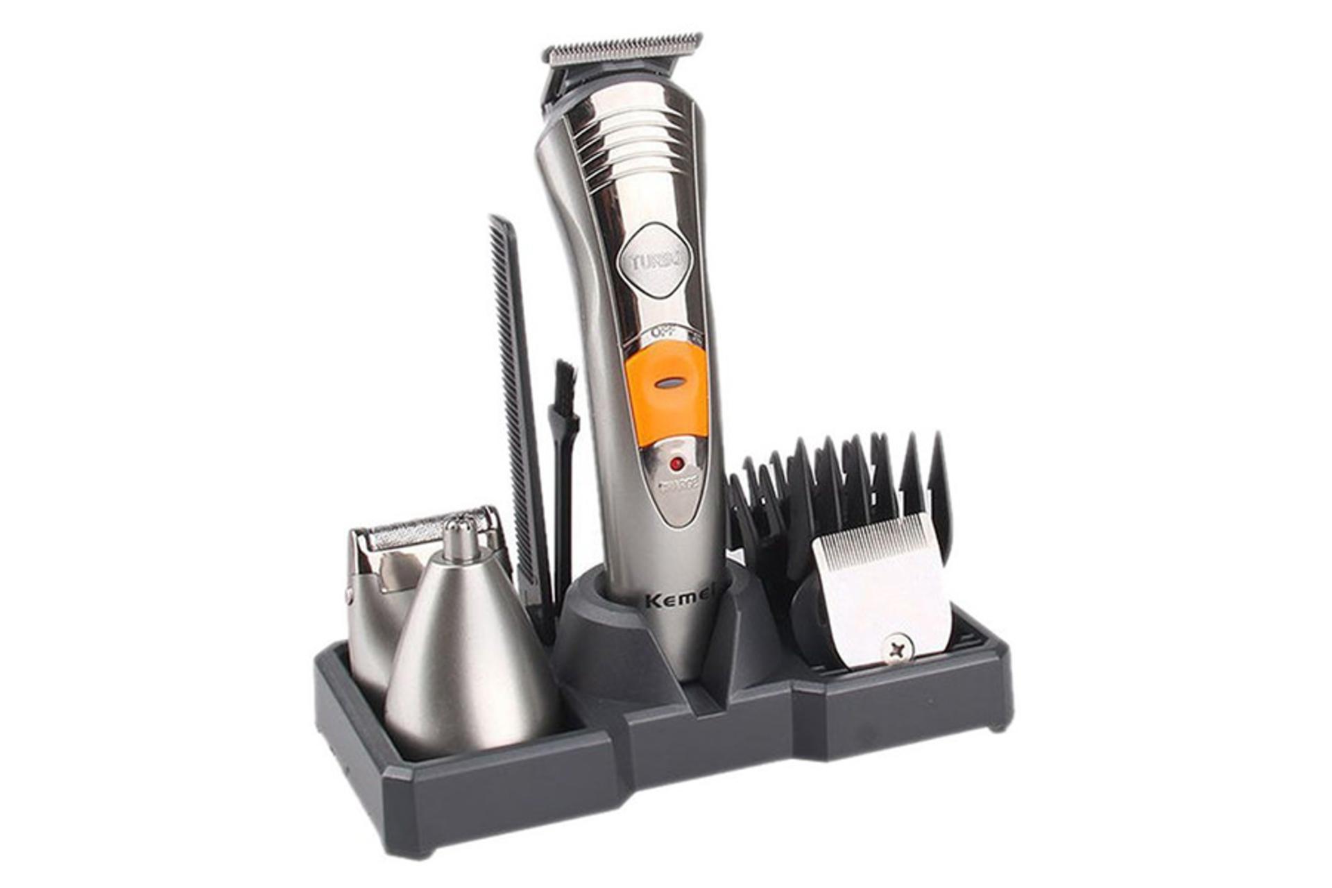 ماشین اصلاح کیمی Kemei KM-580A استند و لوازم همراه