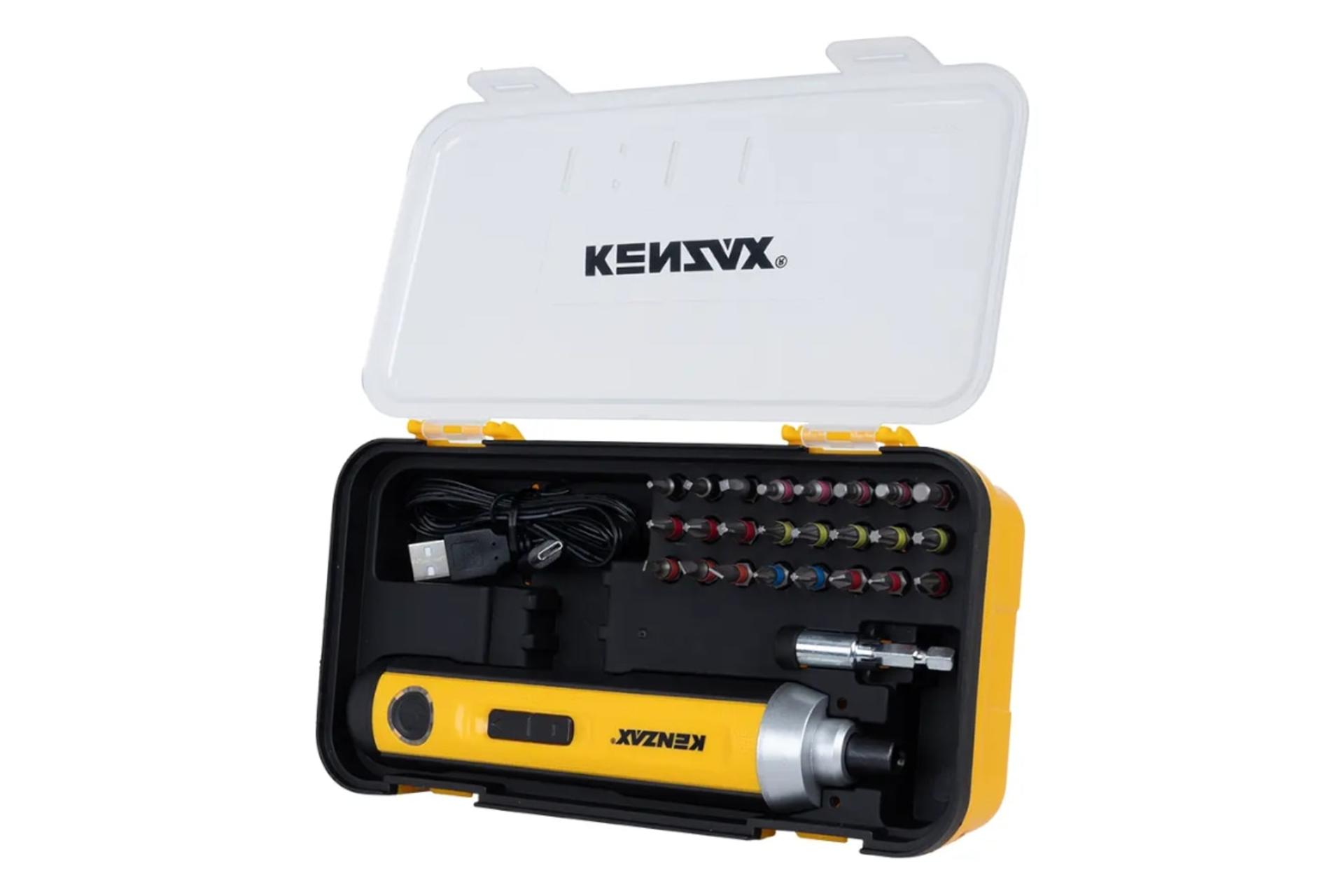 جعبه پیچ گوشتی شارژی کنزاکس KENZAX 8204