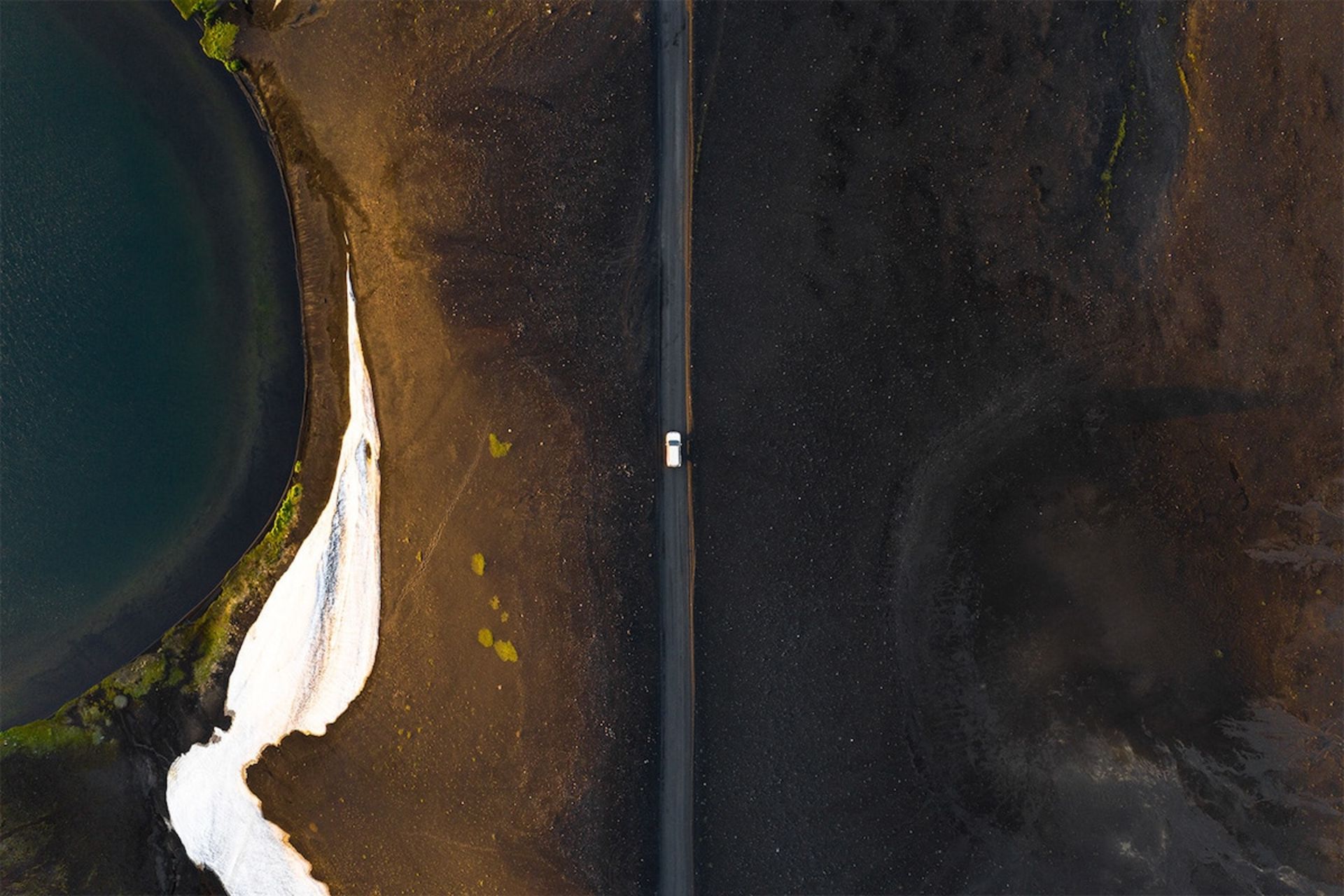 جاده ماشین ایسلند طبیعت دره پل 