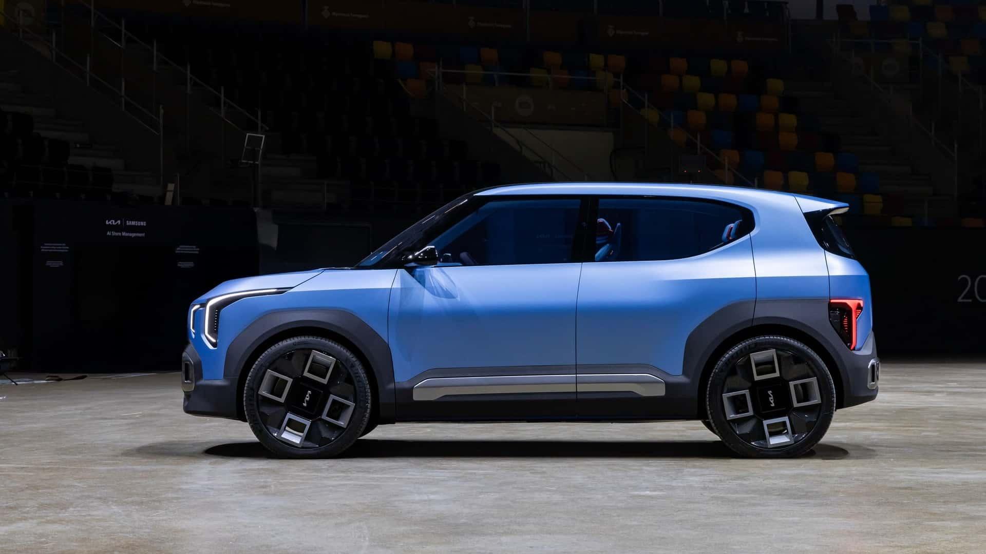 نمای جانبی خودرو مفهومی کیا EV2
