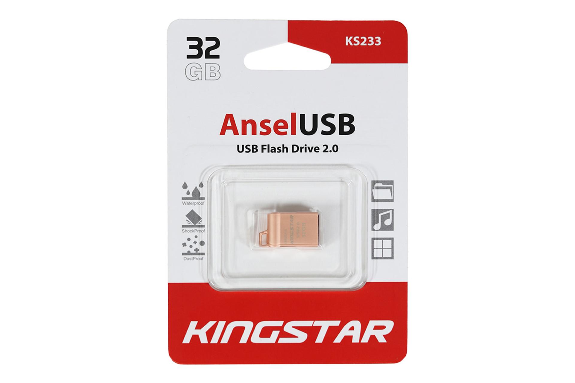 جعبه فلش مموری کینگ‌ استار Kingstar AnselUSB KS233 32GB USB 2.0