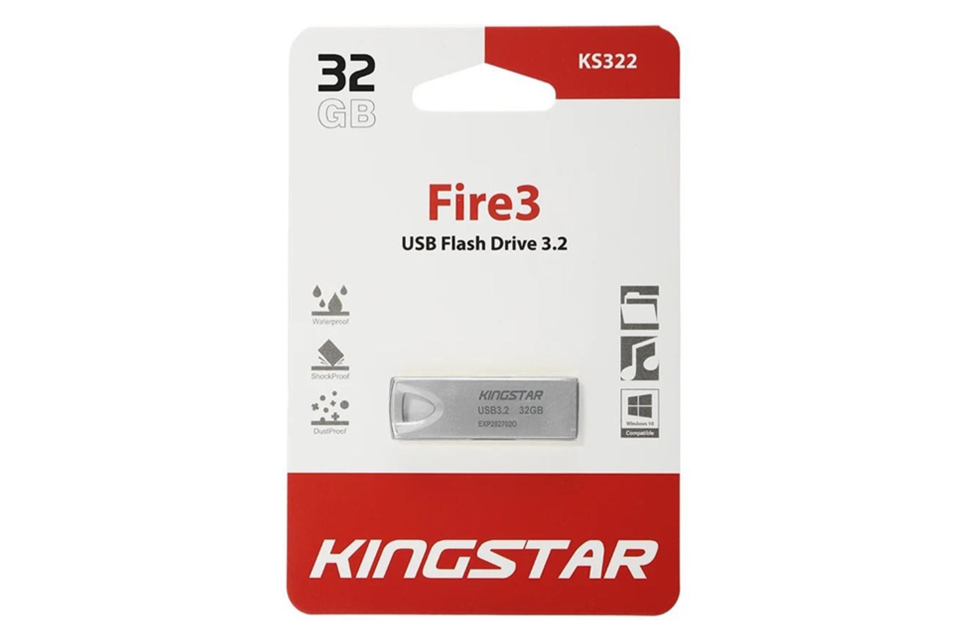 جعبه فلش مموری کینگ‌ استار Kingstar Fire3 KS322 32GB USB 3.2