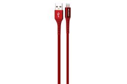 کابل شارژ USB کینگ استار Type-A به Lightning مدل K65i با طول 1.2 متر قرمز
