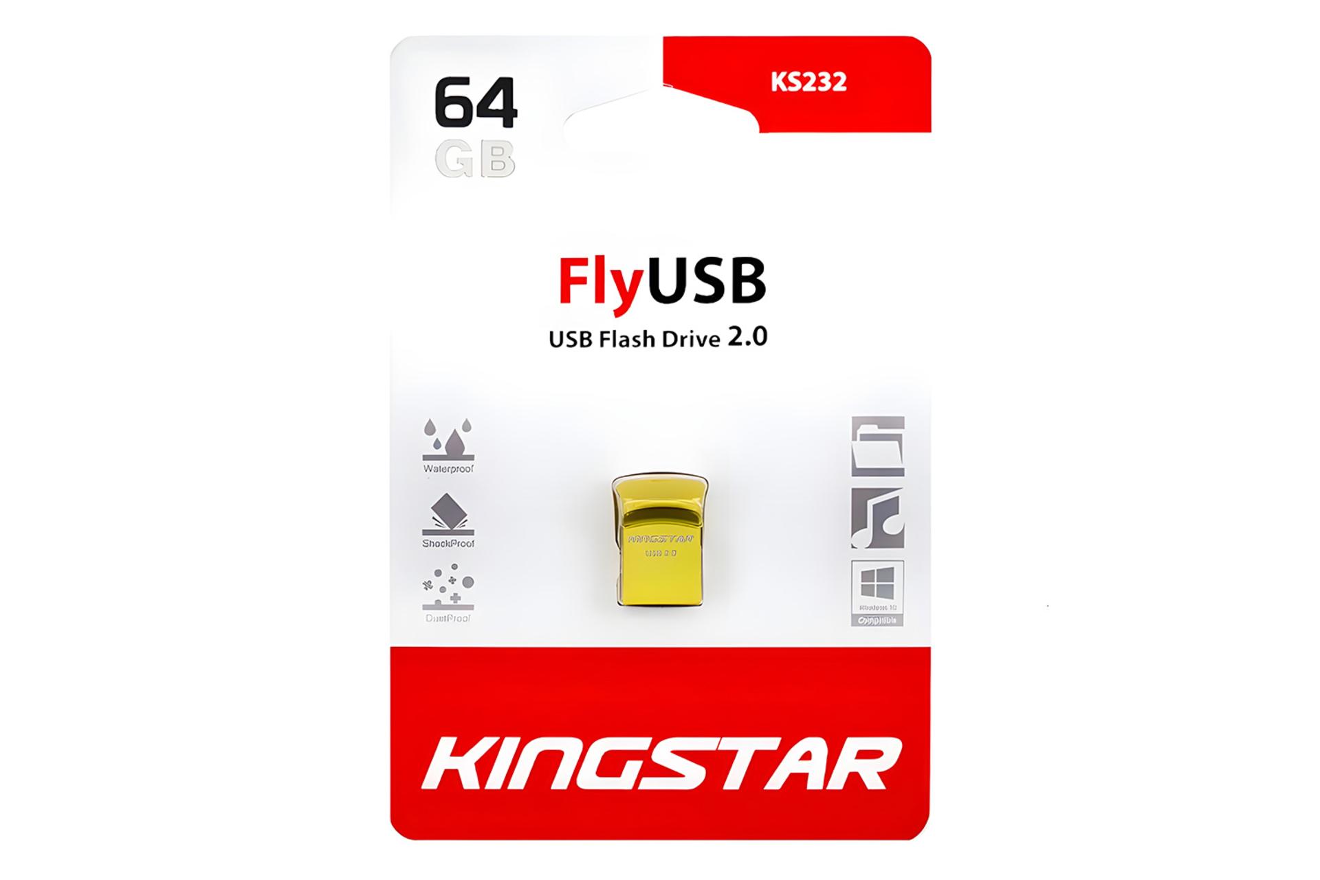 جعبه فلش مموری کینگ‌ استار Kingstar KS232 Fly 64GB USB 2.0