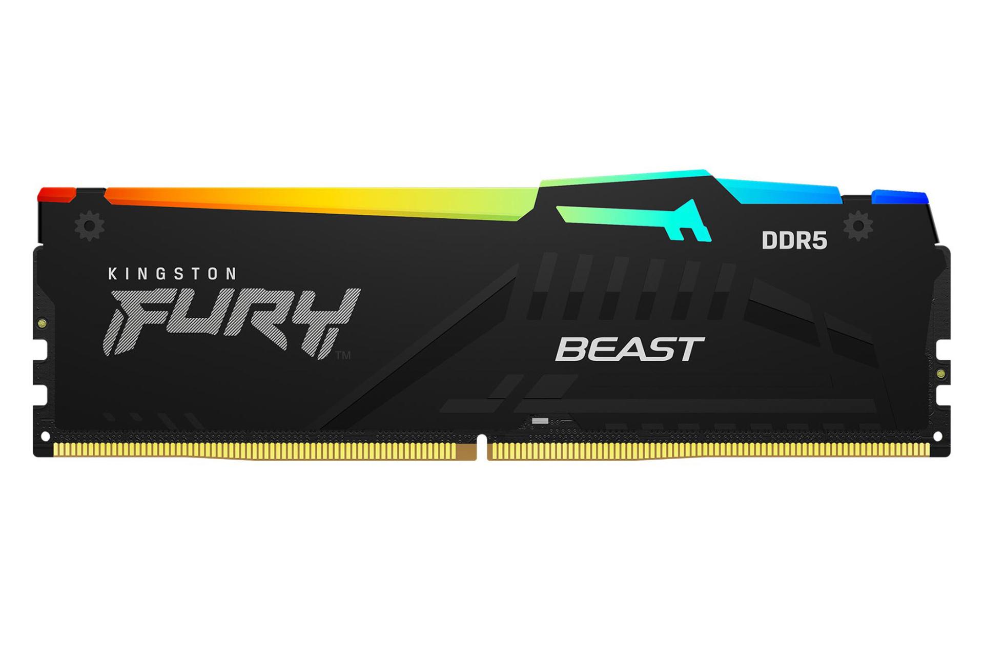 رم کینگستون Kingston FURY Beast RGB 16GB DDR5-6000 CL40