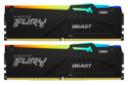 رم کینگستون Kingston FURY Beast RGB 32GB (2x16) DDR5-5600 CL40