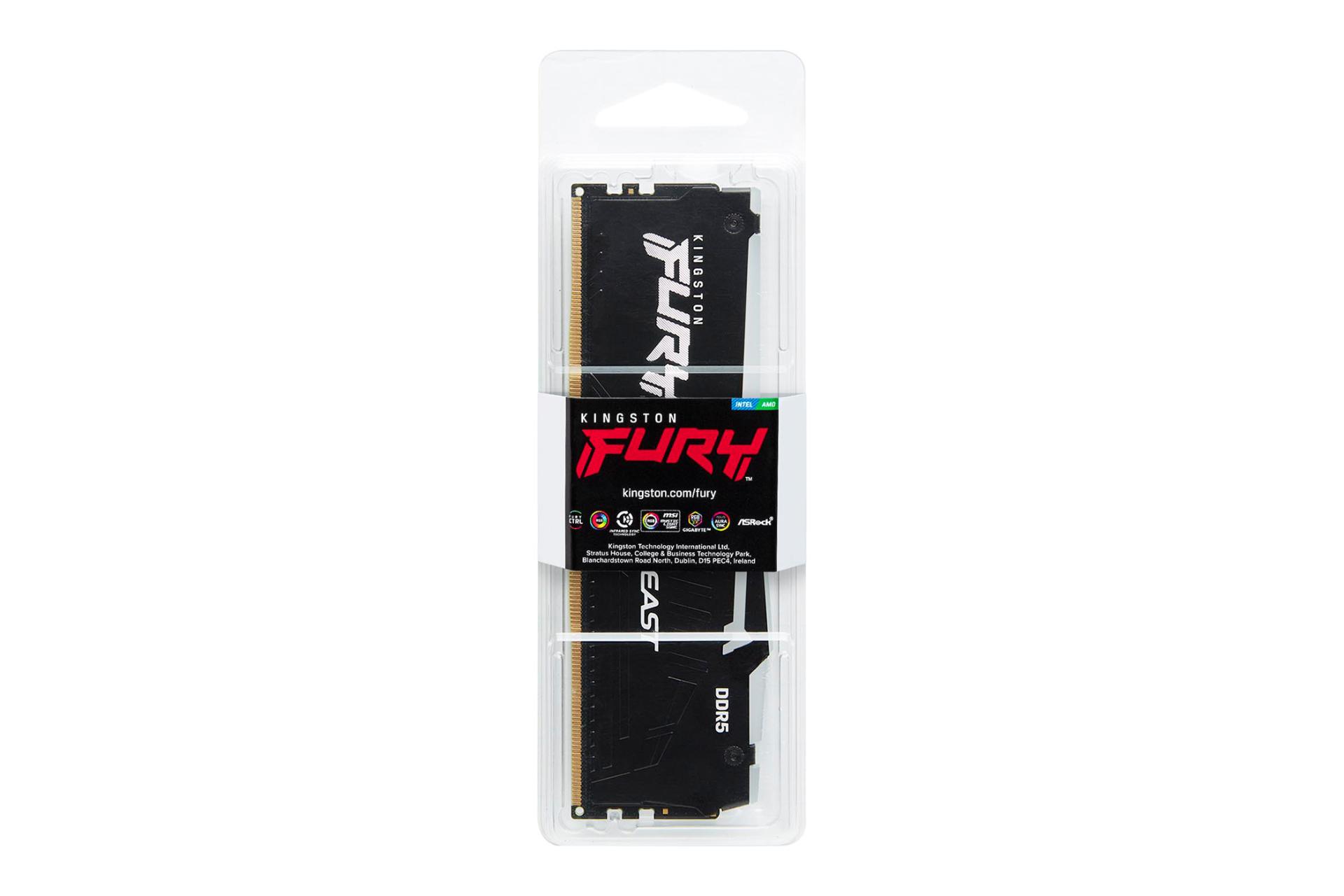جعبه رم کینگستون Kingston FURY Beast RGB 16GB DDR5-5600 CL40