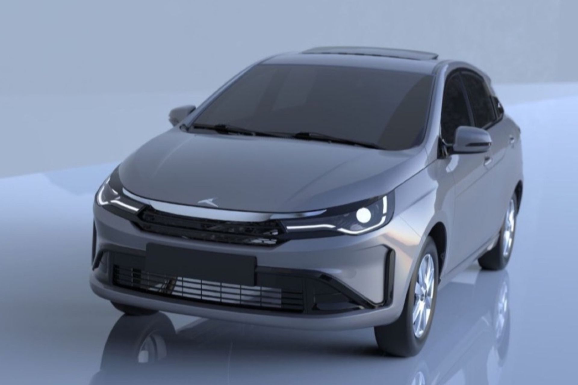 نمای سه‌چهارم جلو خودرو کی‌ام‌سی شدو