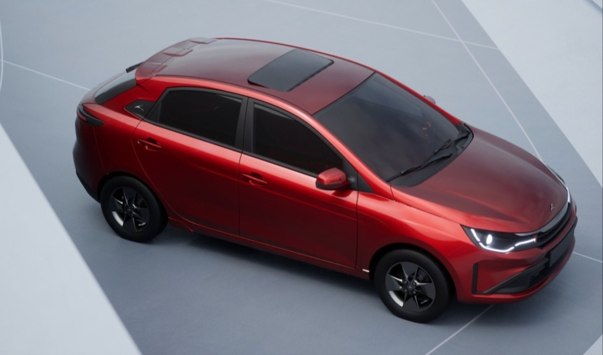 نمای بالایی خودرو کی‌ام‌سی شدو