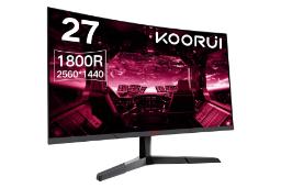 ابعاد و اندازه مانیتور کووری 27 اینچ مدل 27E6QC