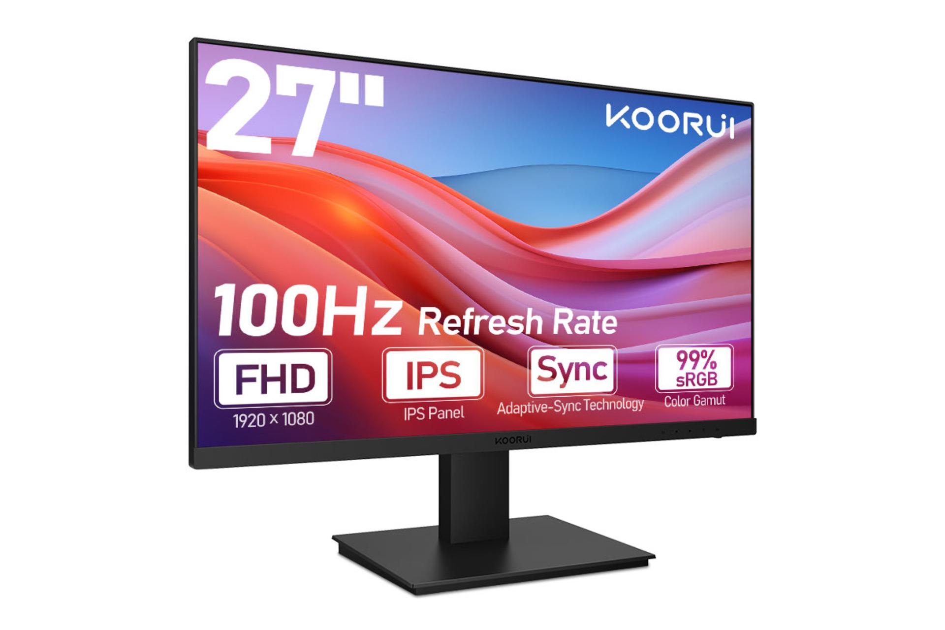 ابعاد و اندازه مانیتور کووری 27 اینچ مدل N02